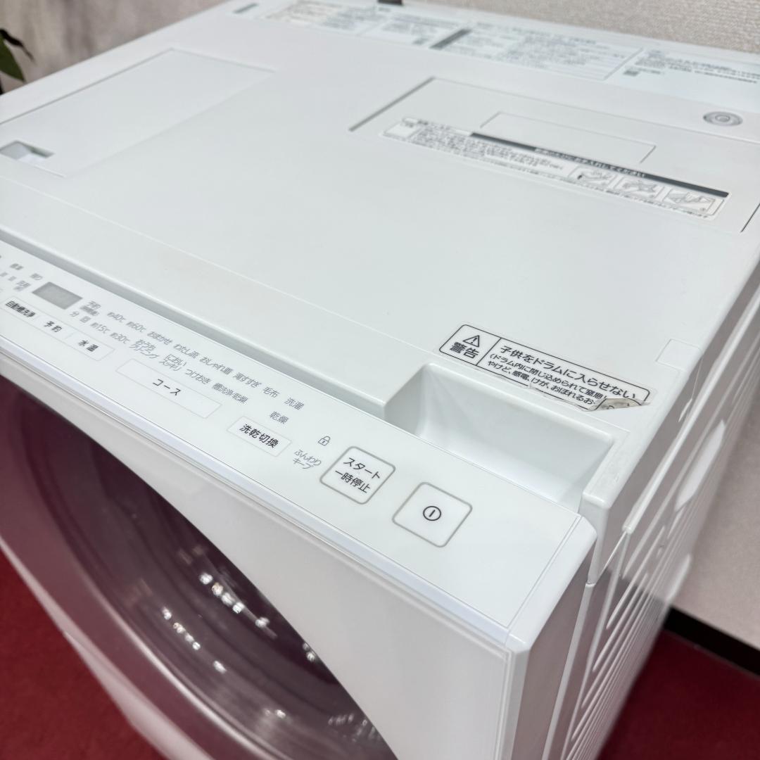 東京23区送料無料 美品パナソニックキューブルドラム洗濯乾燥機型　洗浄/除菌済み