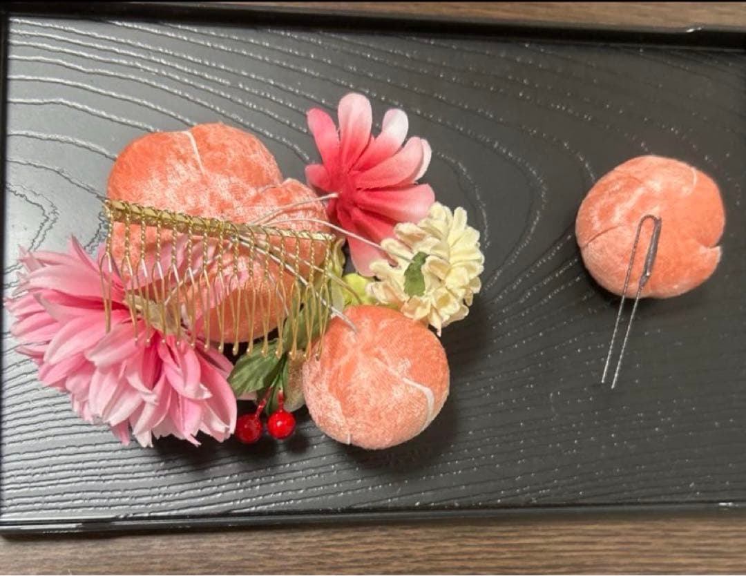 七五三　髪飾り　着物7歳　フルセット　パステル　かわいい