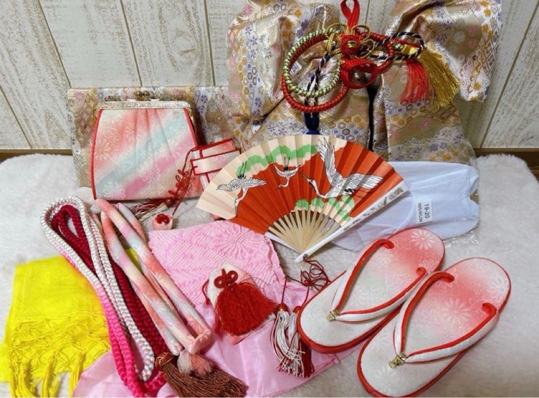 七五三　髪飾り　着物7歳　フルセット　パステル　かわいい