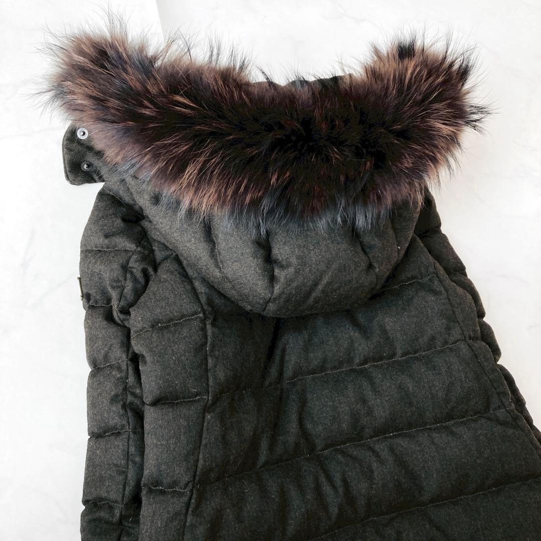 極美品✨️タトラス　ラビアナ　ダウンコート　ダークブラウン　サイズ01