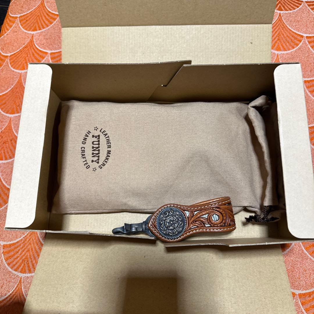 FUNNY カウボーイ　カービング　ウォレット　長財布　特注品　ライダース