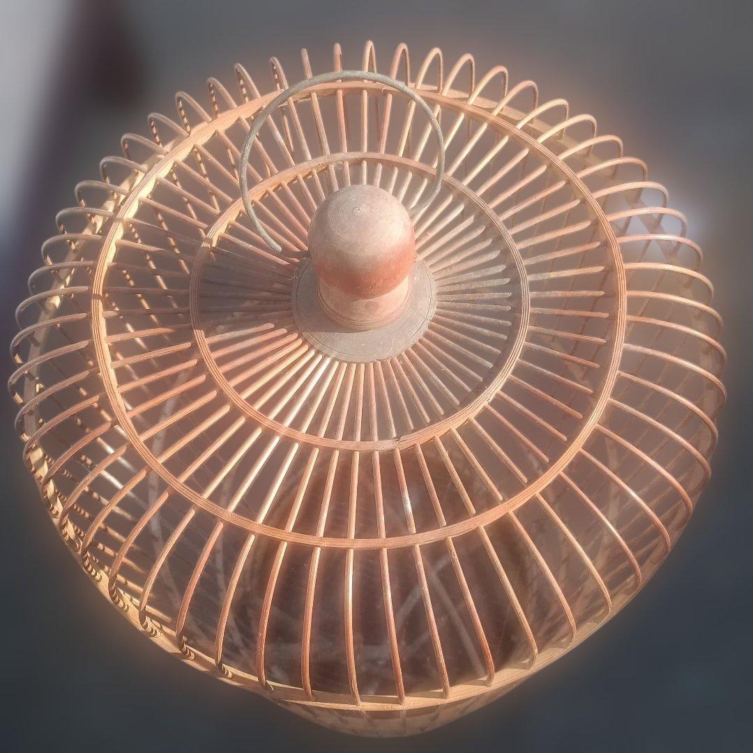 5133）木製鳥かご　吊り下げタイプ　高さ８３．５ｃｍ　大型