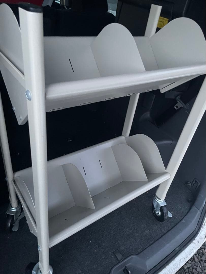 LION ライオン業務用　仕分けラック キャスター付 スチール棚 書類整理 2