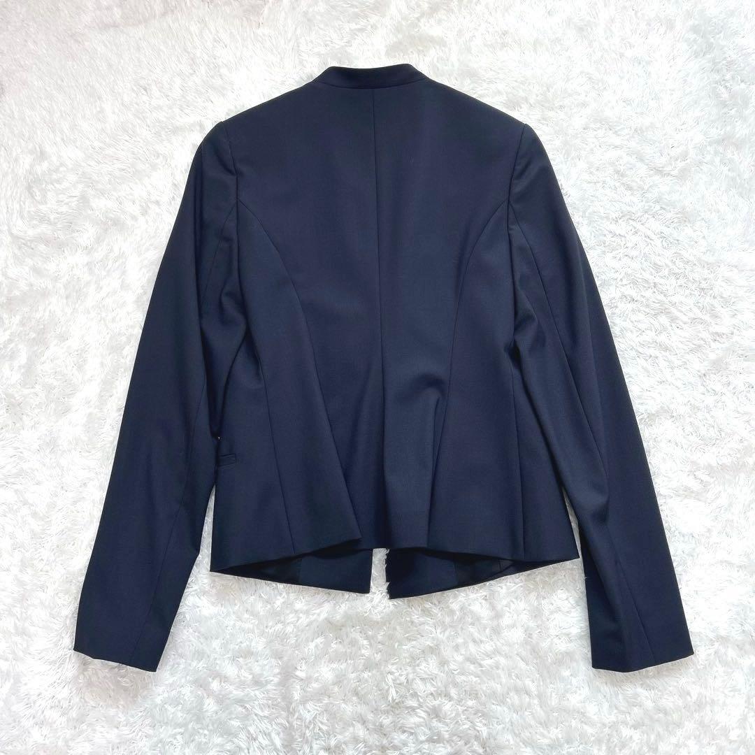 【美品】 Theory　パンツスーツ　オフィスウェア　セットアップ　紺　0サイズ