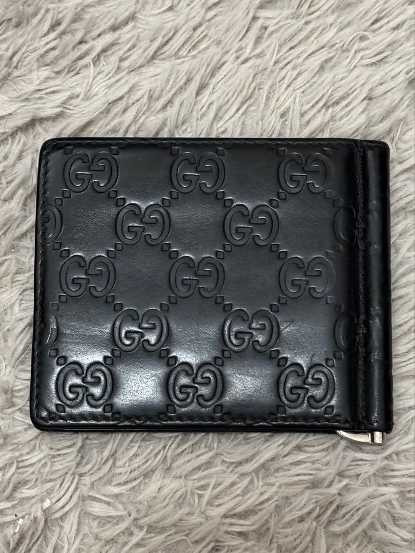 三*矢様 今月まで GUCCI マネークリップ カードケース 二つ折り財布 ※刻
