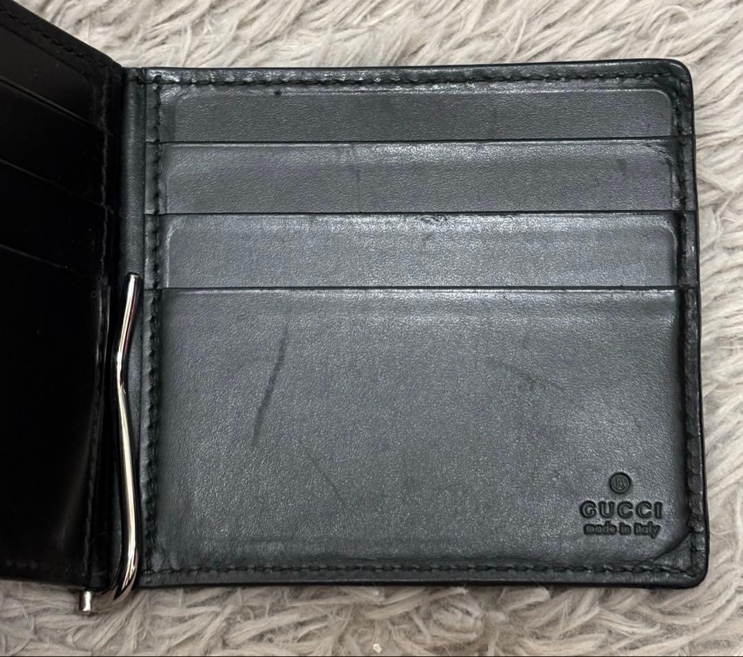 三*矢様 今月まで GUCCI マネークリップ カードケース 二つ折り財布 ※刻