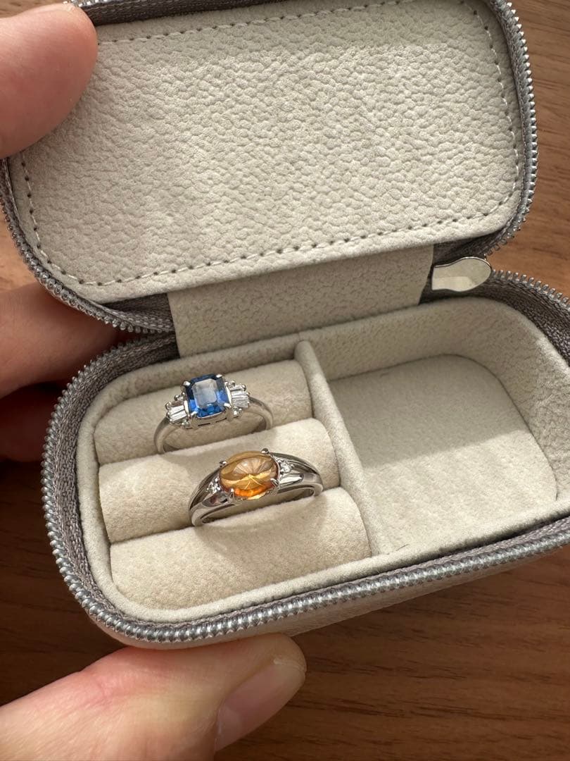 【レア！】マンダリンガーネット　1.20ct pt900 12号　鑑別書付