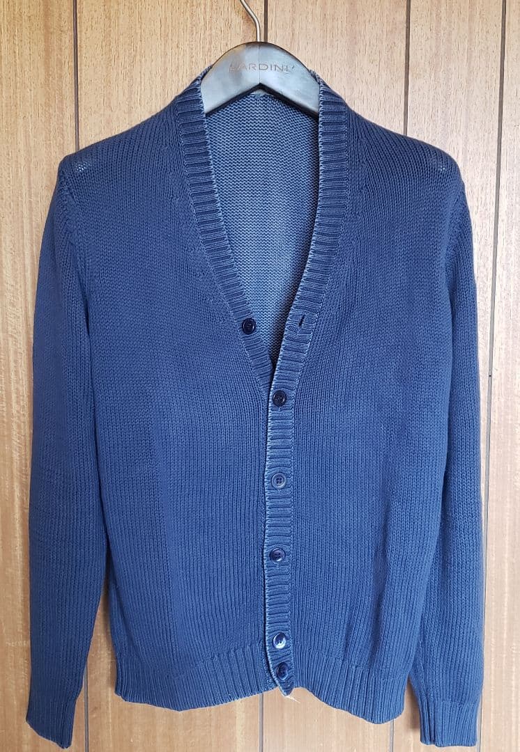 クルチアーニCruciani綿紺カーディガン48