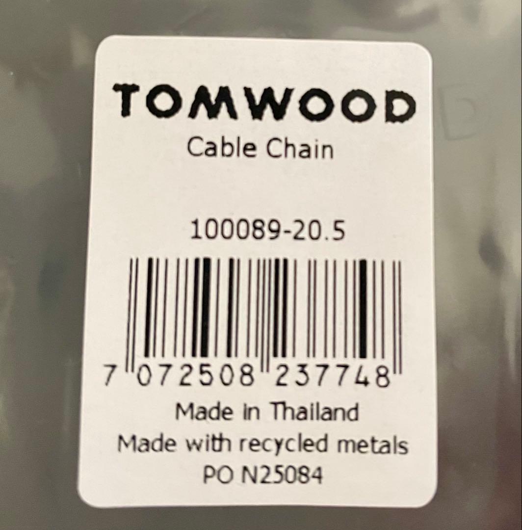 新品未使用！TOMWOOD Cable Chain 20.５インチ ※即日発送可