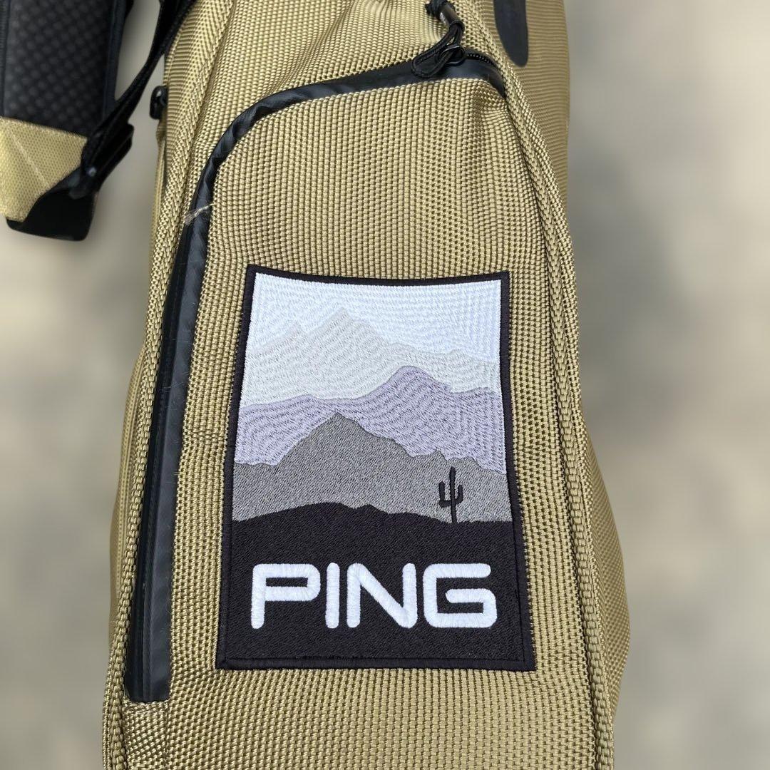 中古 PING ピン キャディバッグ CB-P201 ベージュ　美品