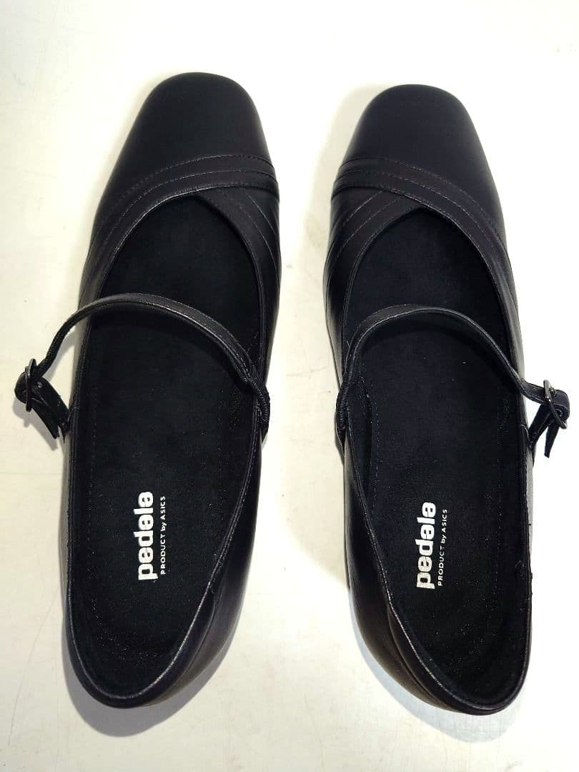 pedalaペダラ asicsアシックス 本革レザーパンプス walking