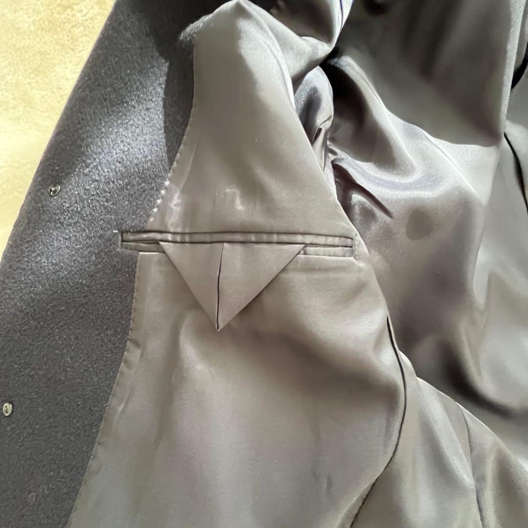 【未使用】ユニクロ　カシミヤ　ウール　チェスターコート　ネイビー　L ロング