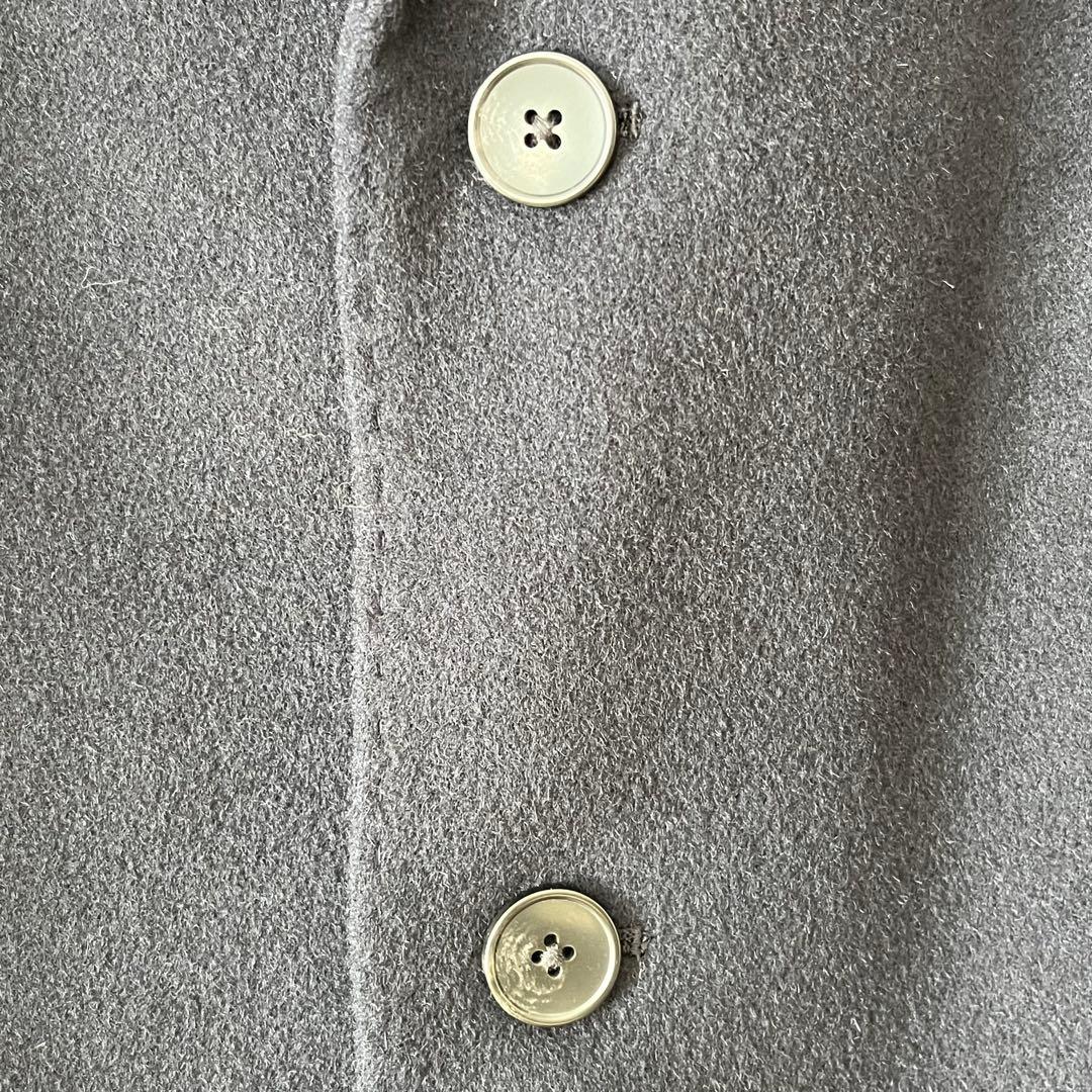 【未使用】ユニクロ　カシミヤ　ウール　チェスターコート　ネイビー　L ロング