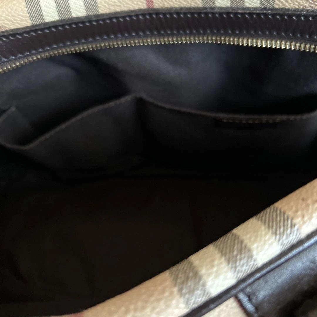 Burberry チェック柄 ミニボストンバッグ　袋付き