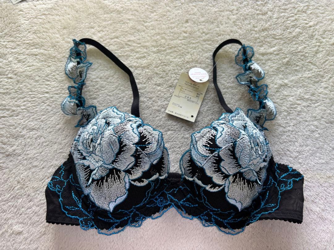 サルート アクアローズ C65 ブラ ソング ガーター キャミMサイズ BK