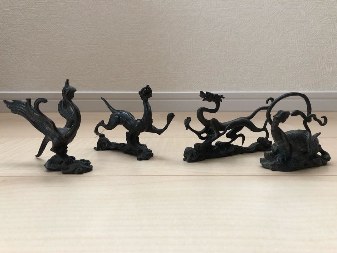 四神獣 【青龍・朱雀・白虎・玄武】置き物