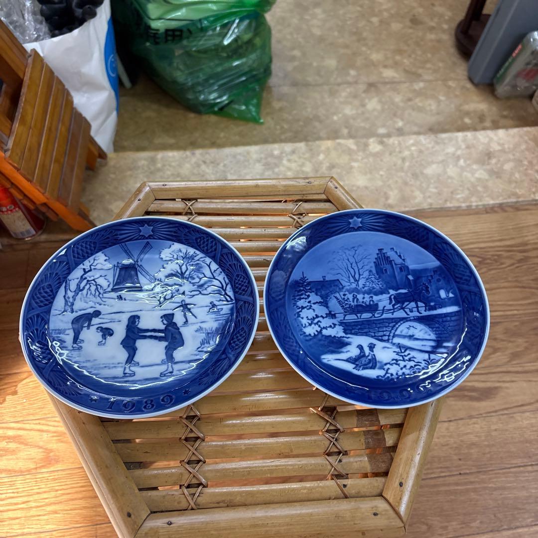 ロイヤルコペンハーゲン イヤープレート 2枚セット 1999年＆1989年セット