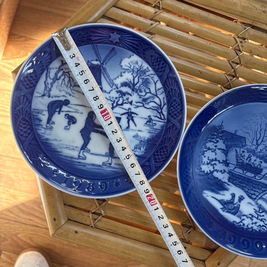 ロイヤルコペンハーゲン イヤープレート 2枚セット 1999年＆1989年セット