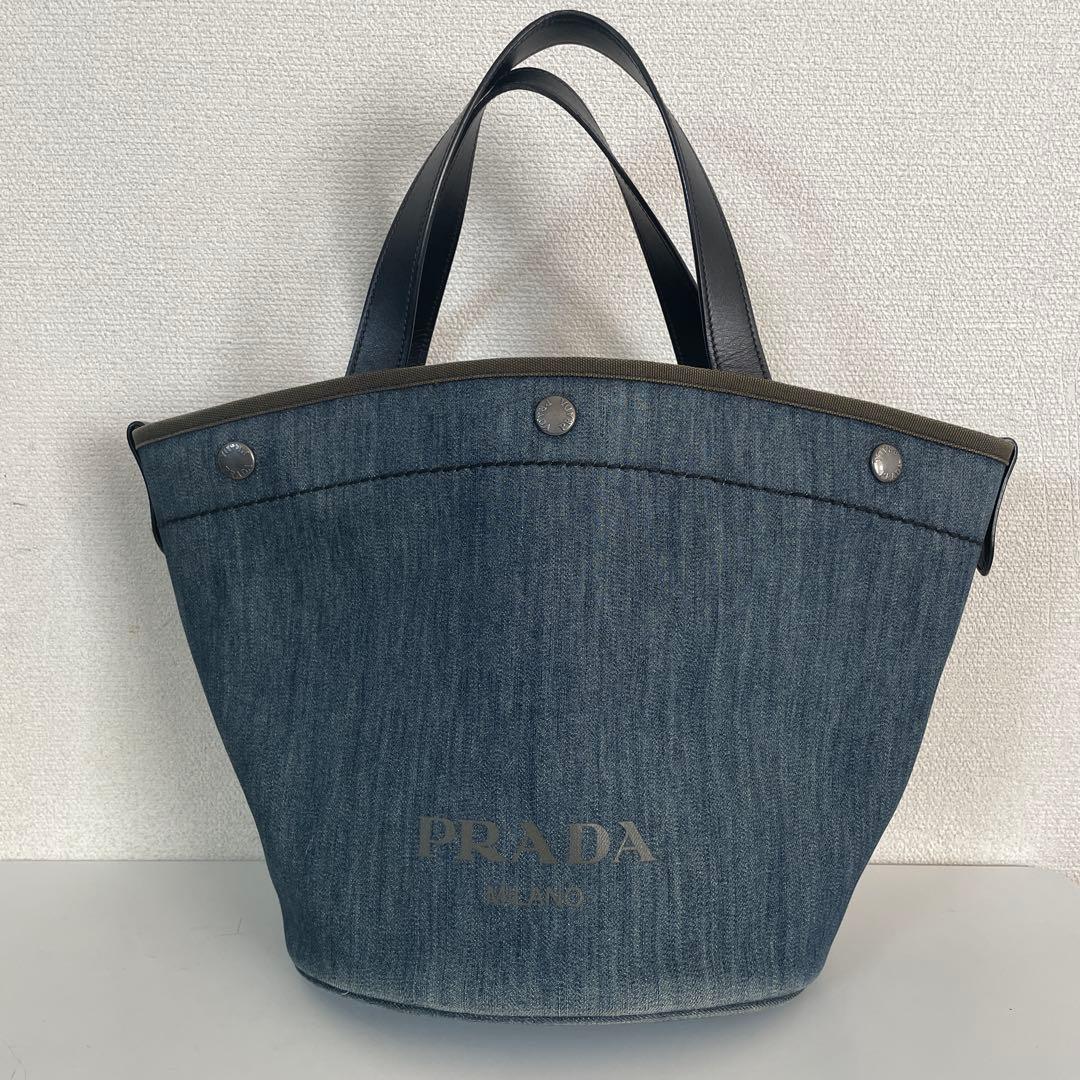 プラダ　デニム　トートバッグ