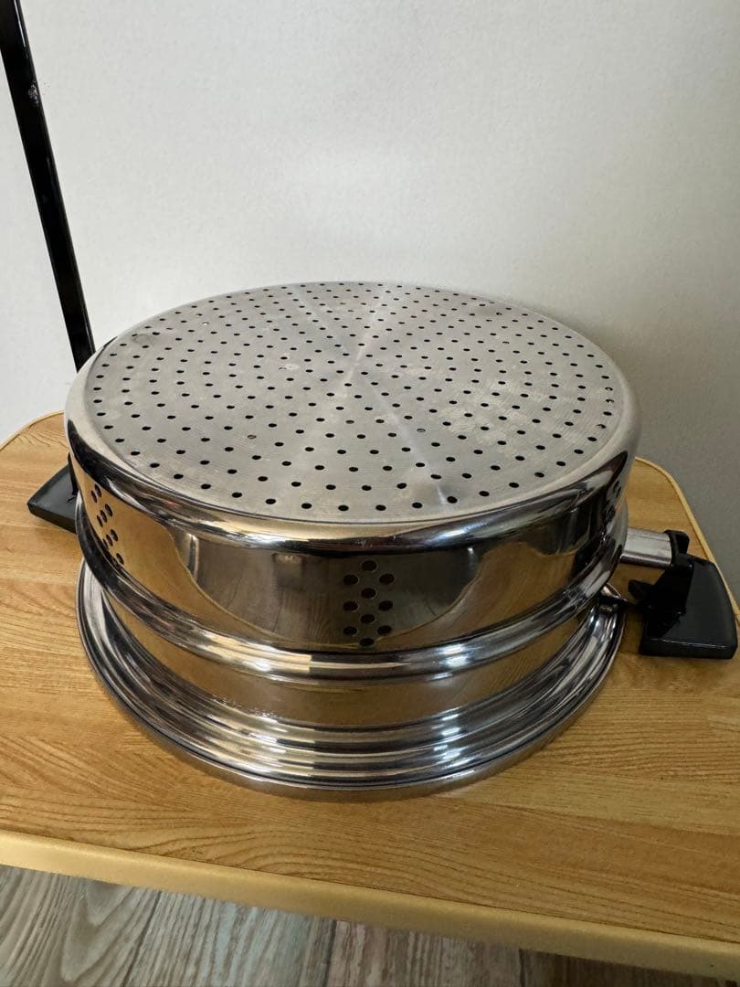 Queen深型鍋　ステンレススチール 蒸し器