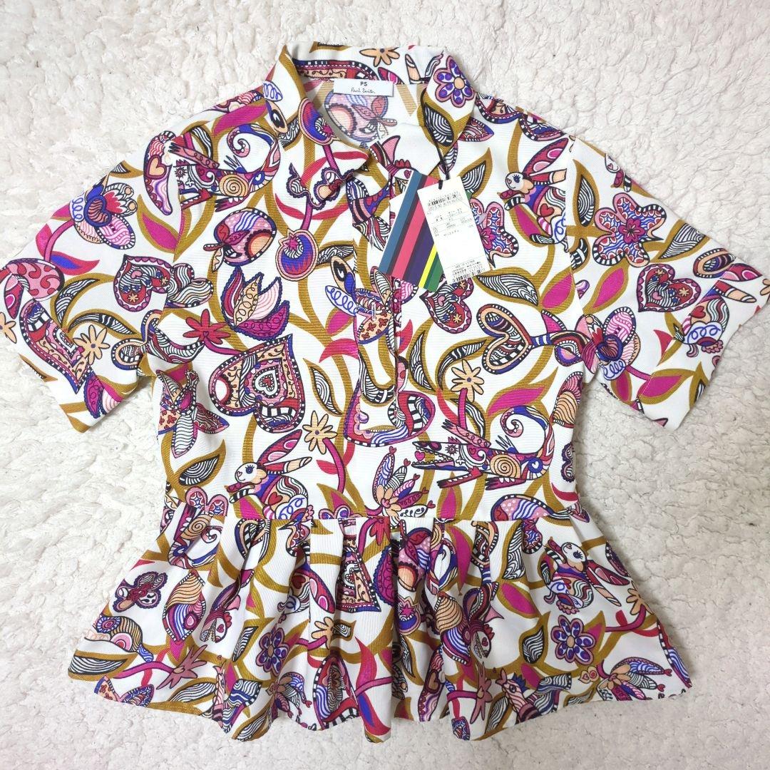 新品 ポールスミス アニマル柄 半袖プルオーバー ウサギ ワニ 総柄 40