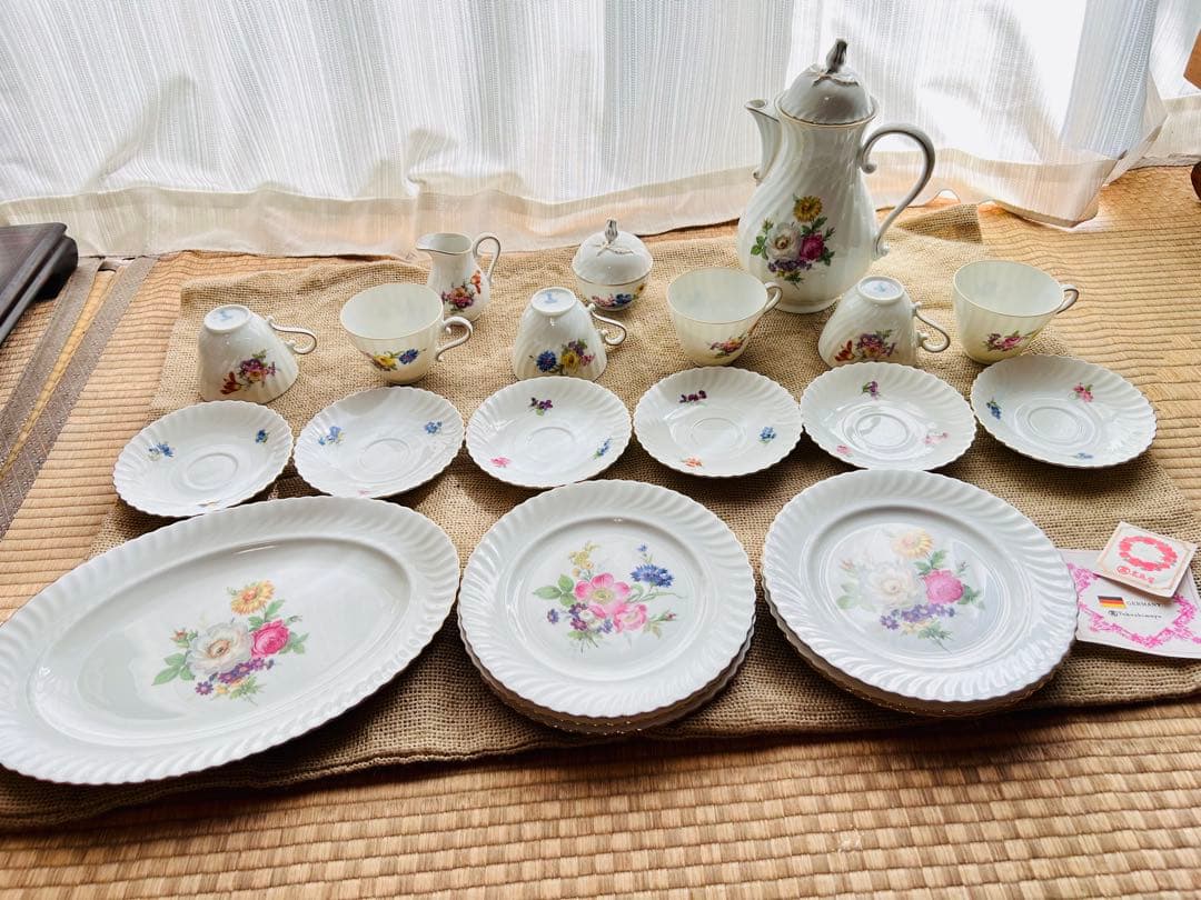 【新品未使用・高島屋購入】KAISER カイザー 花柄 洋食器セット 西ドイツ製