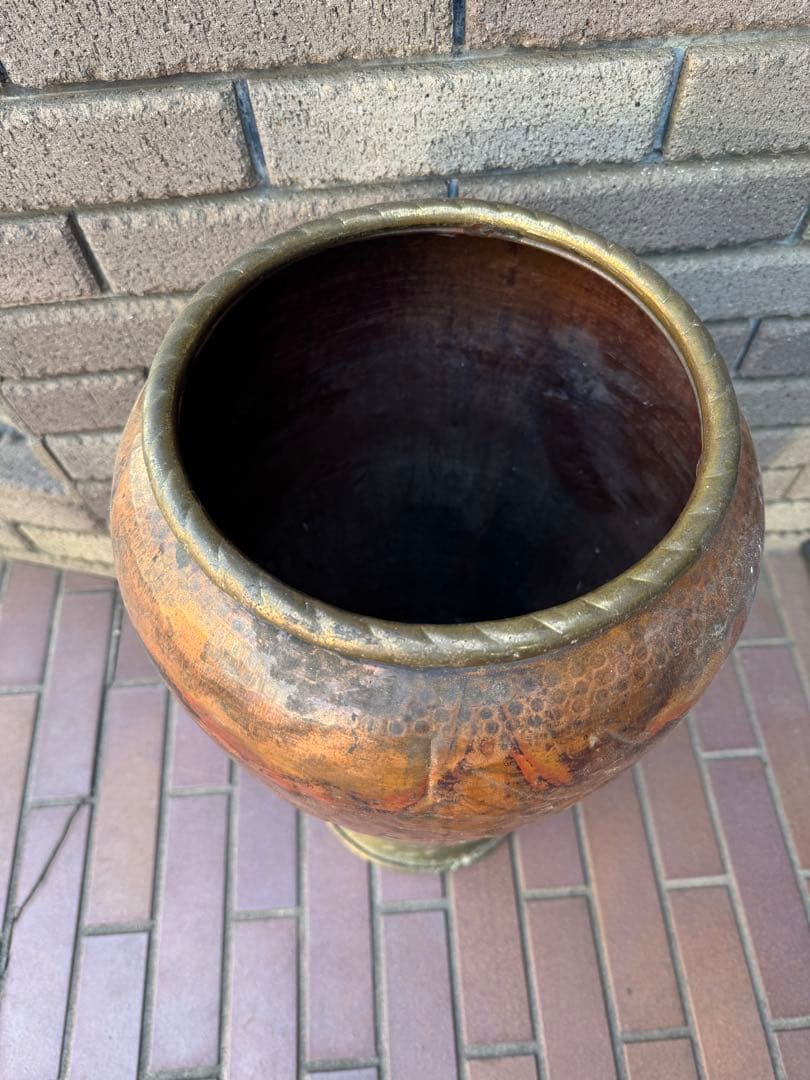 早いもの勝ち！銅　傘立て　イタリア製　ヴィンテージ　コッパー　アンティーク