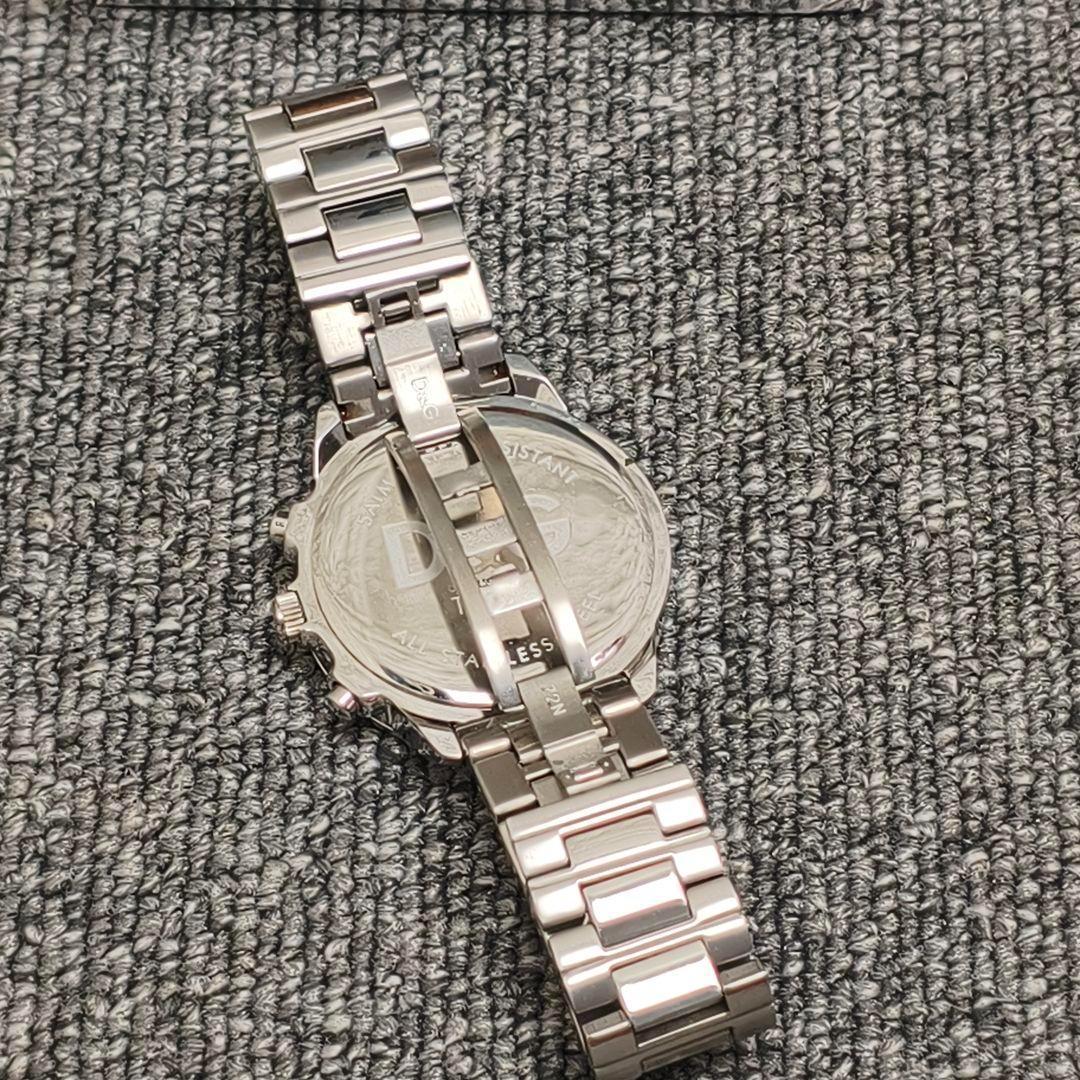 ♥️ 動作品 D&G クロノグラフ 腕時計 シルバー NAVAJO