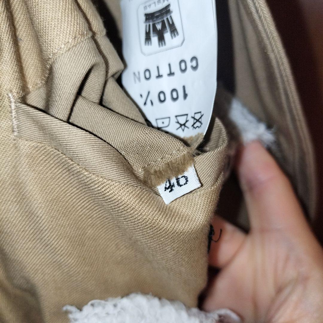 u*様 美品ベージュ ステンカラーコートBRENA日本製46