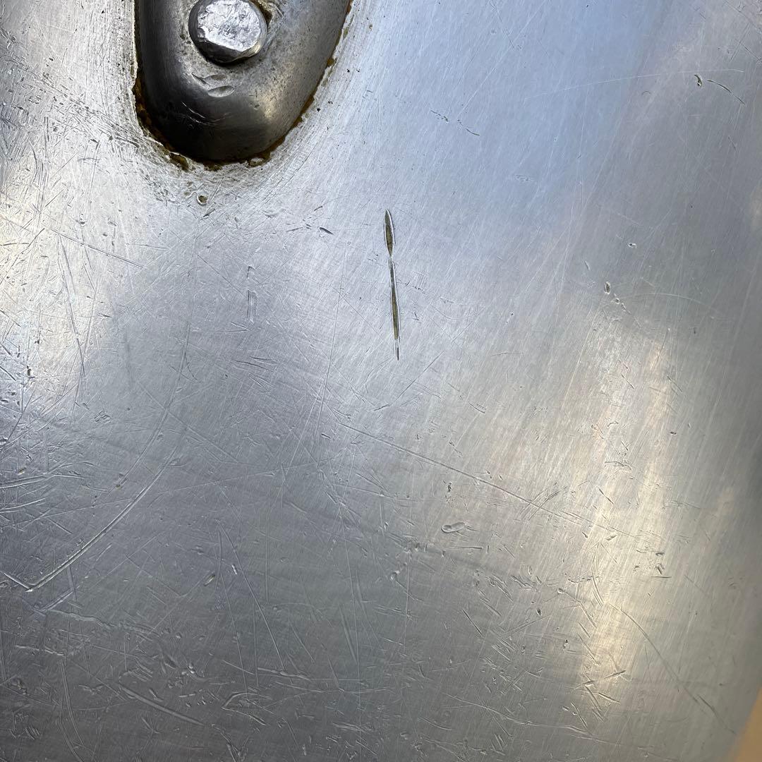 業務用　大型アルミニウム製寸胴鍋　大容量　両手取っ手付き　内径約48㎝　材分厚い