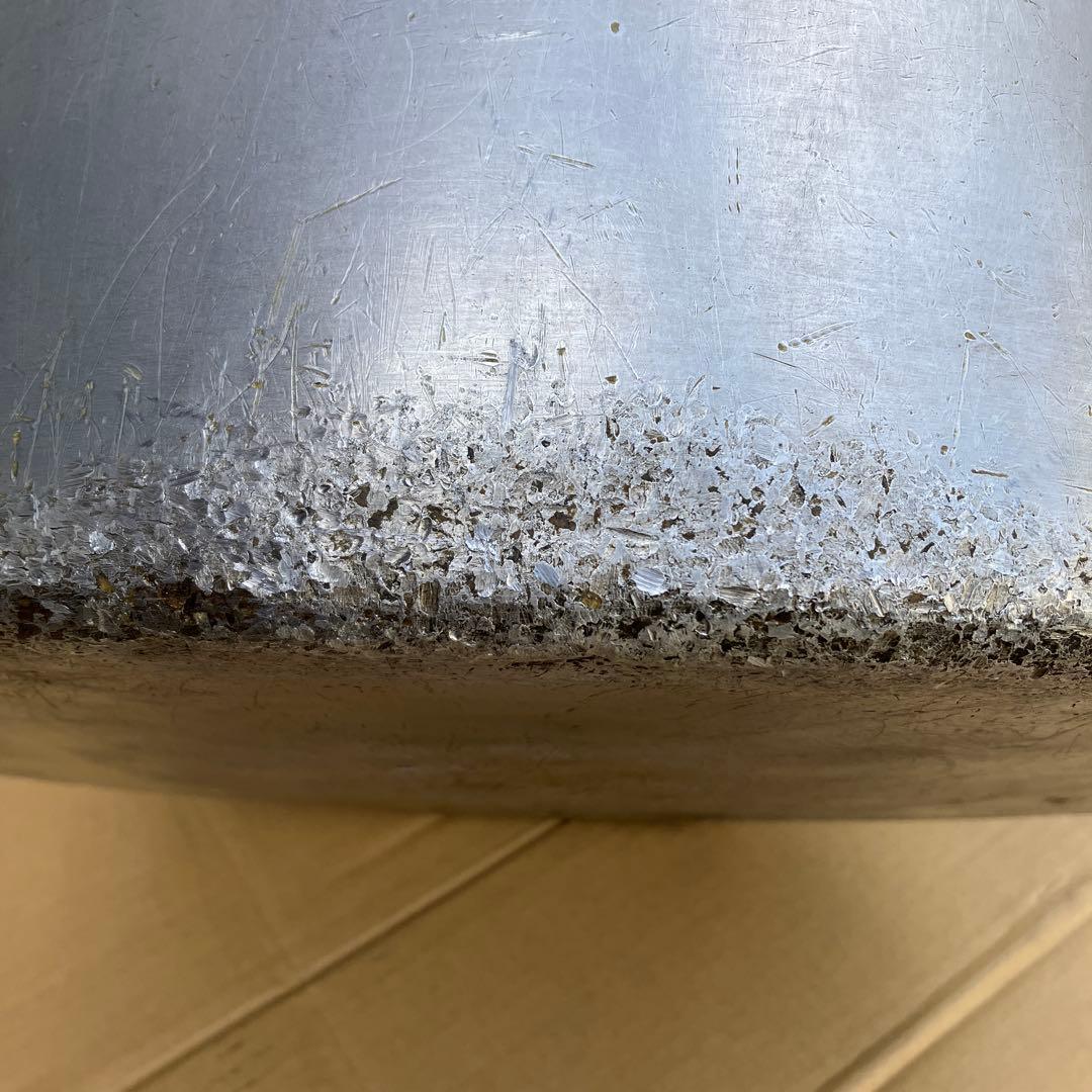 業務用　大型アルミニウム製寸胴鍋　大容量　両手取っ手付き　内径約48㎝　材分厚い