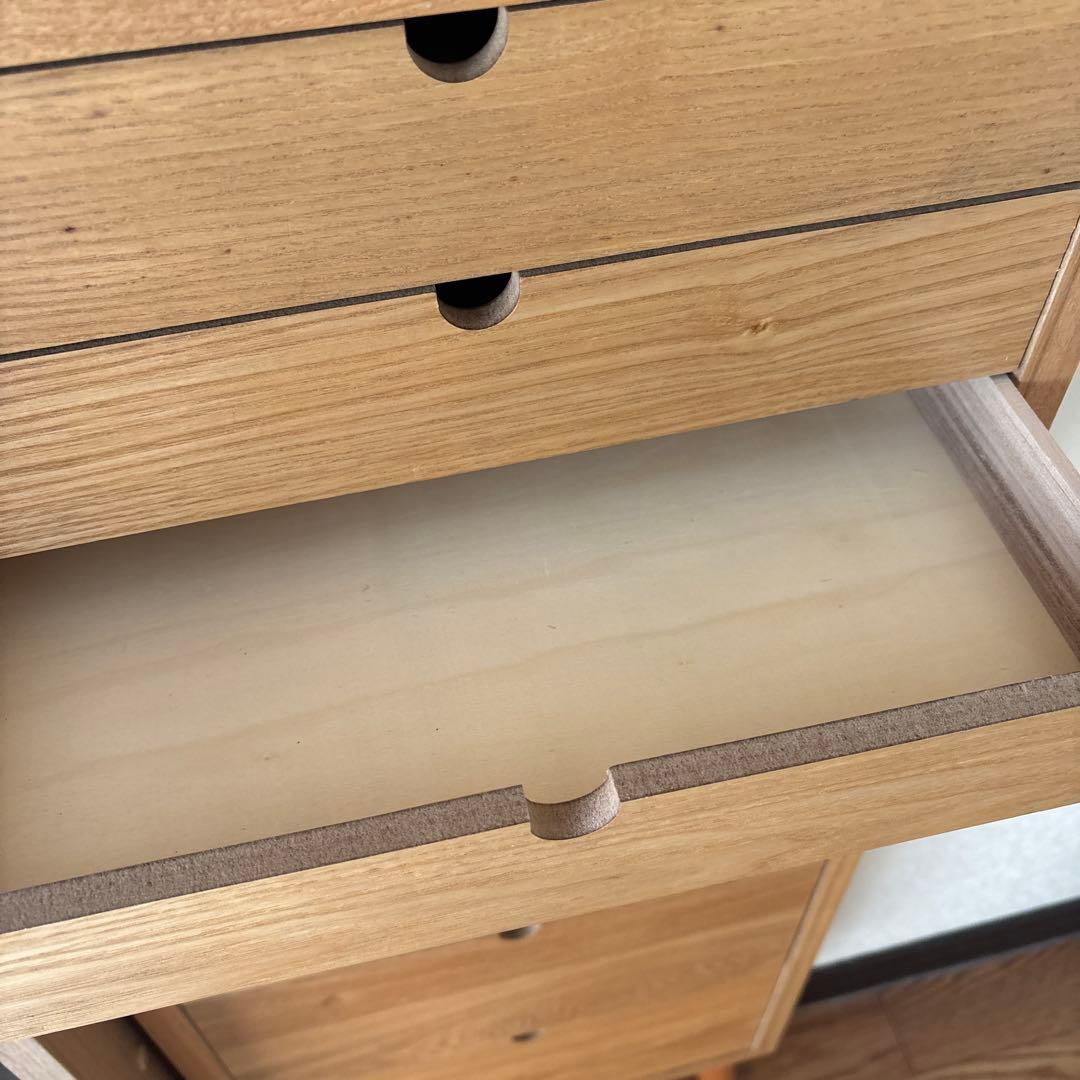 多段 ナチュラル木製 引き出し10段チェスト　ととのうチェスト