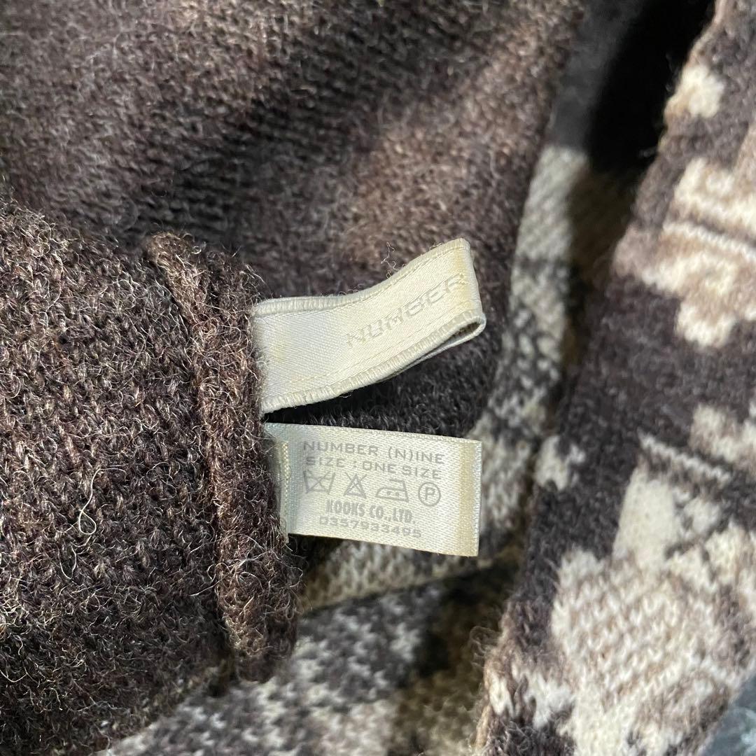 【NUMBER(N)INE】HOODED SCARF 02FW