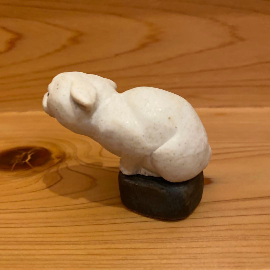 きたむら工房　ネコ置き物　阿吽