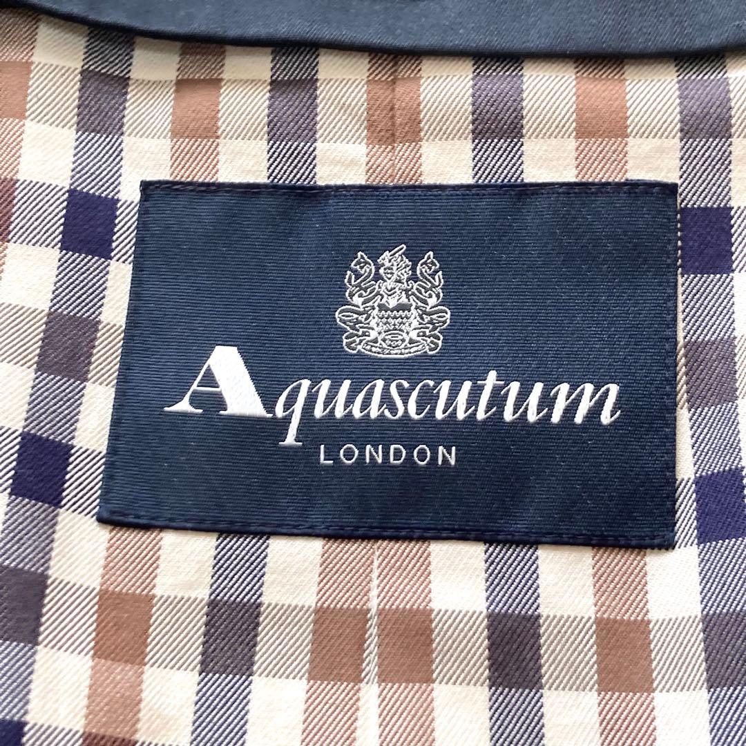 Aquascutum トレンチコート　シングル　ベルト　アクアテックII