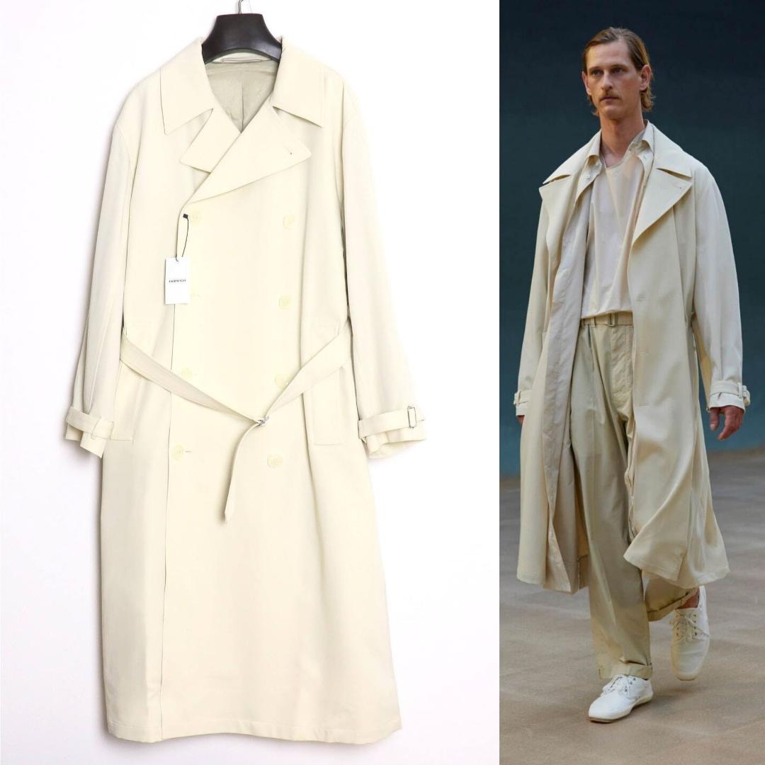LEMAIRE 新品 22SS ウールツイル トレンチコート XS ユニセックス