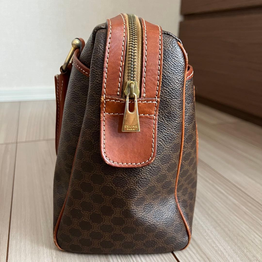 オールドセリーヌ マカダム柄 ボストンバッグ ヴィンテージ old celine