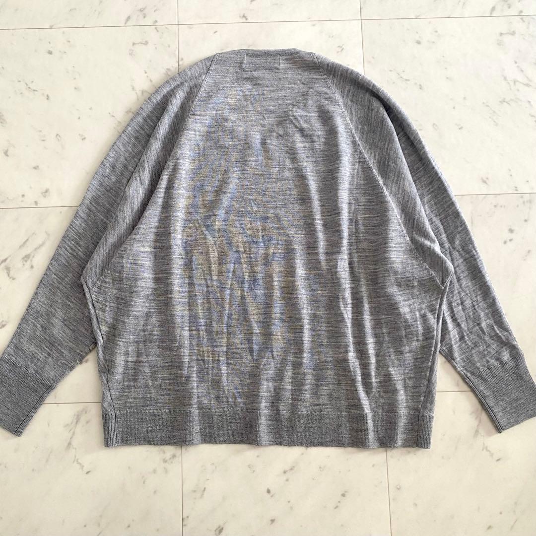 美品 モラビト MORABITO モニーレデザイン Vネックウールニット 40