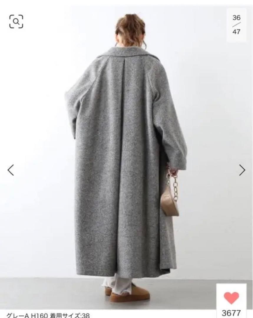 スピックアンドスパン　マキシ丈コート