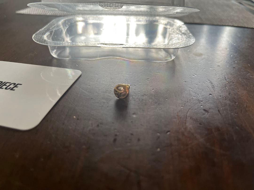 キャリアリングCAREERING ゴールド ピースマーク ピアス(片耳用)