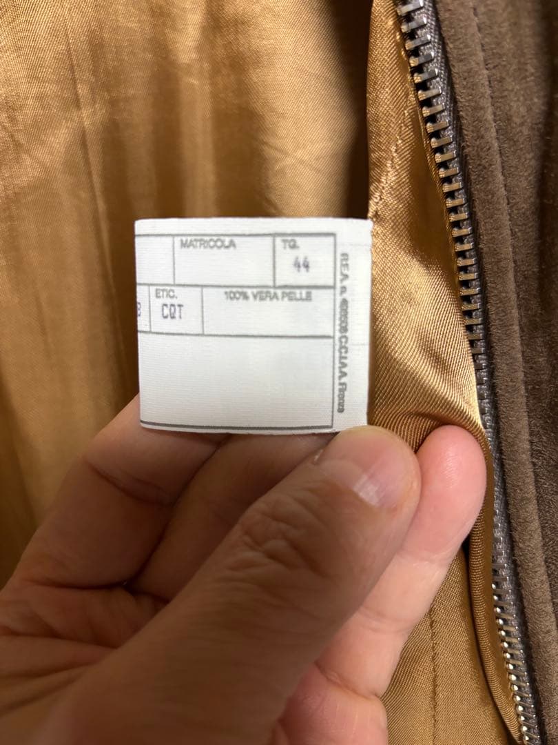 チンクアンタ ブラウンスエード シングルライダース