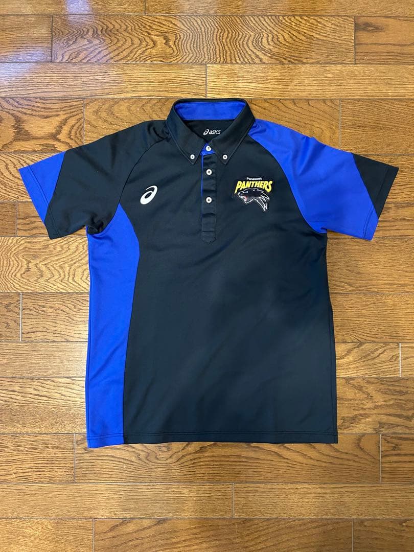 アシックス　パナソニックパンサーズ　選手実使用チームポロシャツ