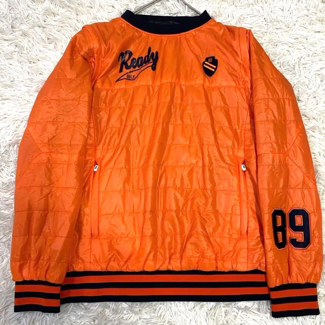 【美品✨】パーリーゲイツ 4way プルオーバー オレンジ ネイビー 5