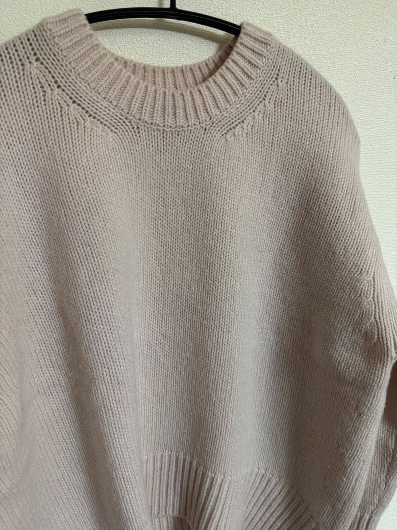 GALERIE VIE ファインウール クルーネックプルオーバー ニット ピンク