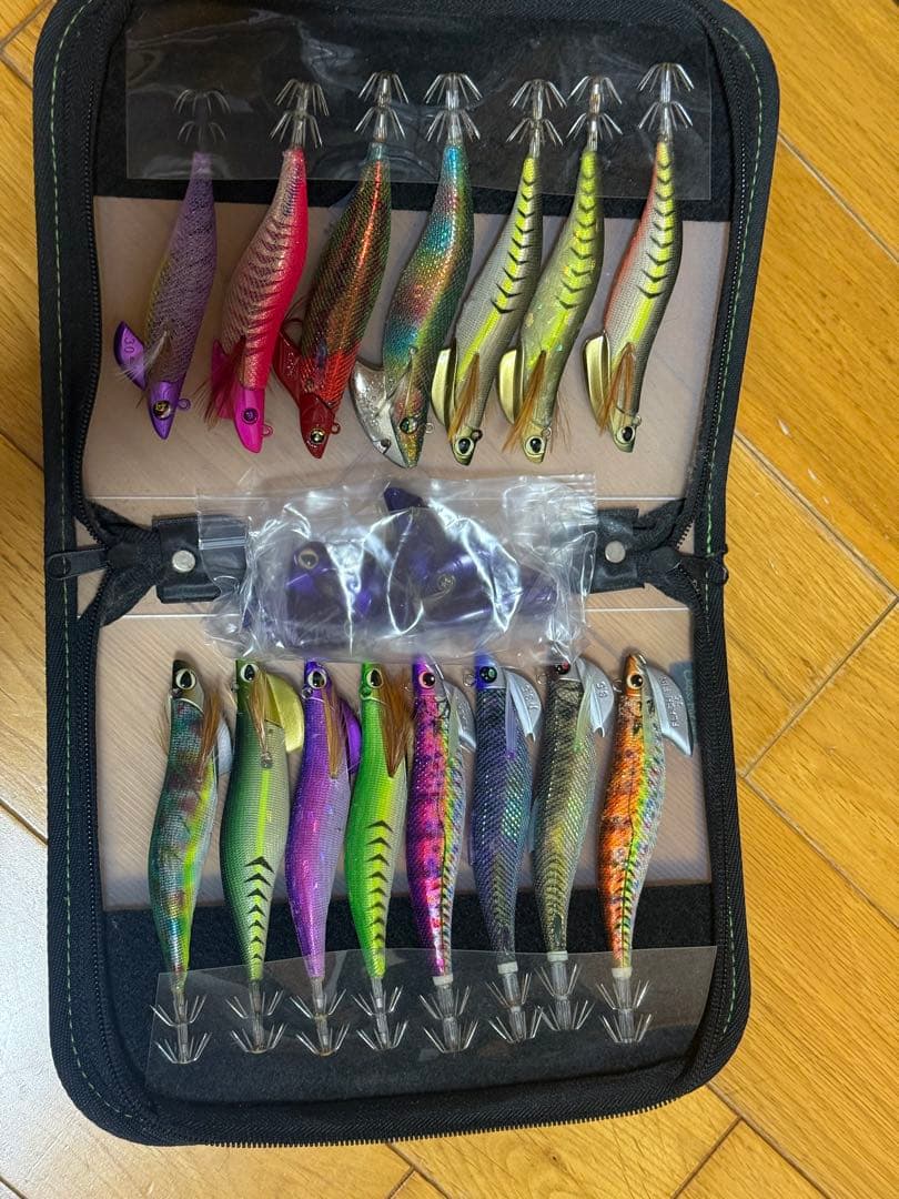 ティップラン用エギ　15点セットシンカーセット