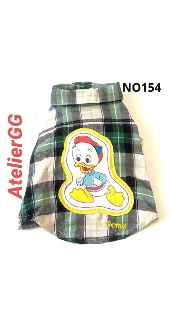 AtelierGG☆新品未使用ヴィンテージ ドナルドダック　タータンチェックS