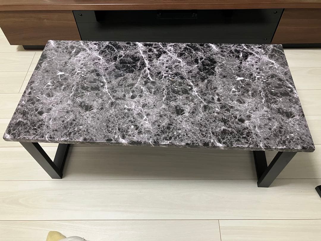 グレー大理石模様センターテーブル