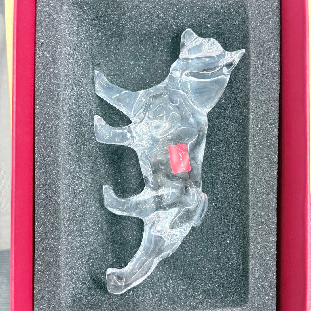★美品★Baccarat クリスタル 犬の置物