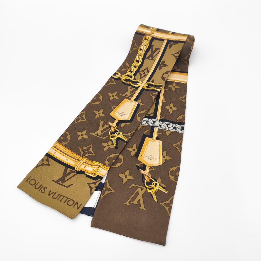 【中古】ルイヴィトン バンドー コンフィデンシャル スカーフ M78655