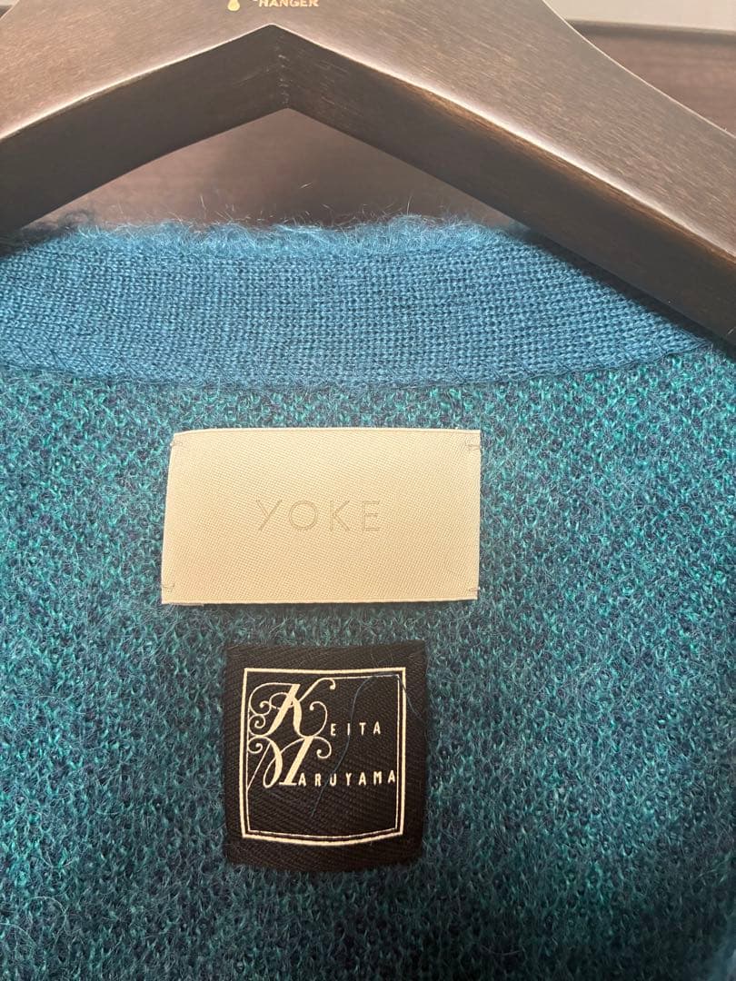YOKE Collaboration キッドモヘアウール カーディガン